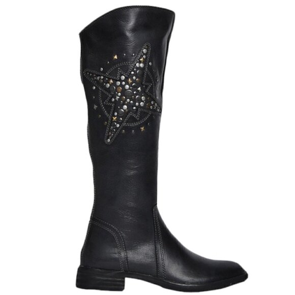 BUSSOLA Anthropologie Star Studded Riding Boots sz 38 7.5 NEW - Picture 1 of 10